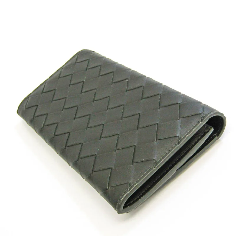 Stylish keychains for women -Bottega Veneta Intrecciato  Leather Wallet  (Pre-Owned)