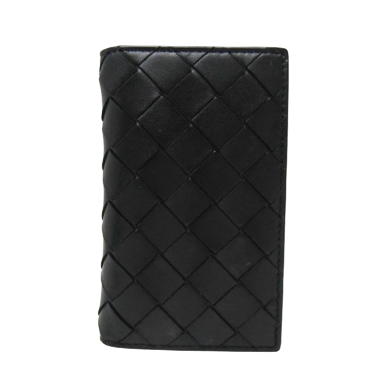 Keychains with sports team logos for fans -Bottega Veneta Intrecciato  Leather Wallet  (Pre-Owned)