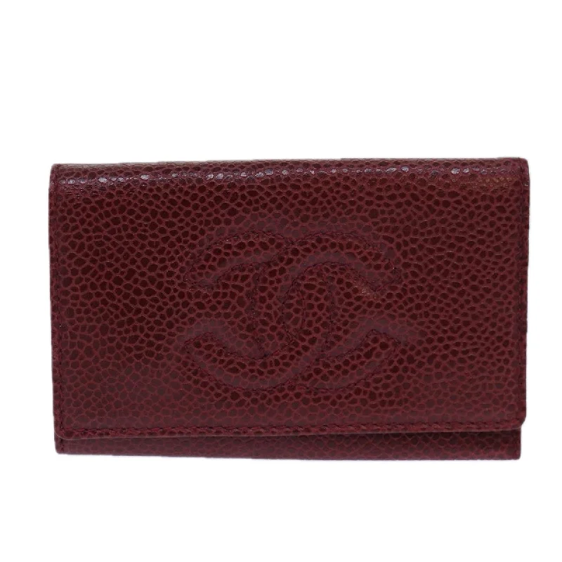 Stylish leather wallets for casual wear -Chanel Coco Mark  Leather Wallet  (Pre-Owned)