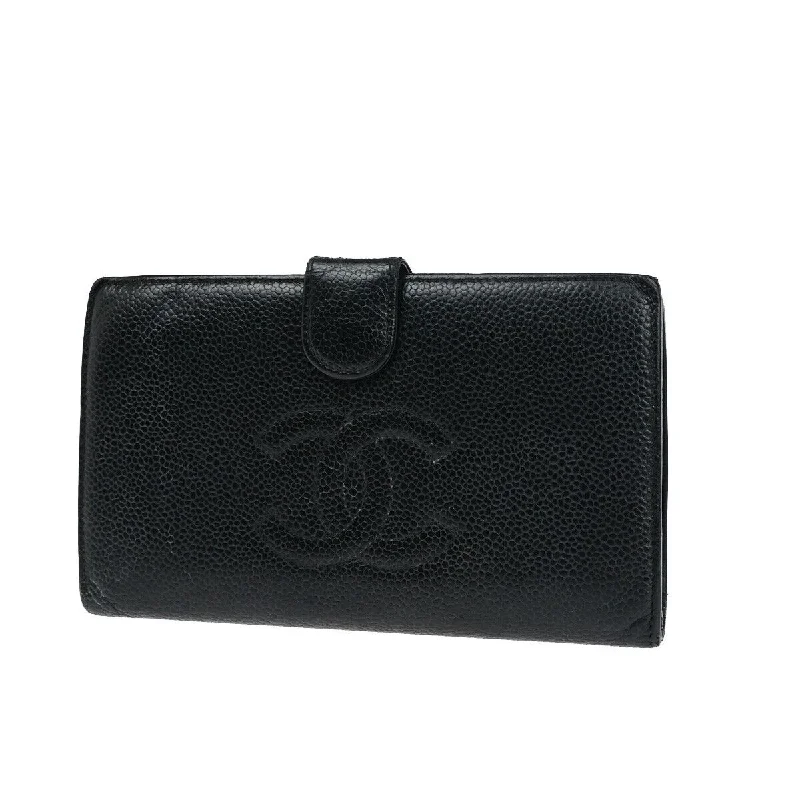 Large wallets for women with plenty of space -Chanel Logo Cc  Leather Wallet  (Pre-Owned)