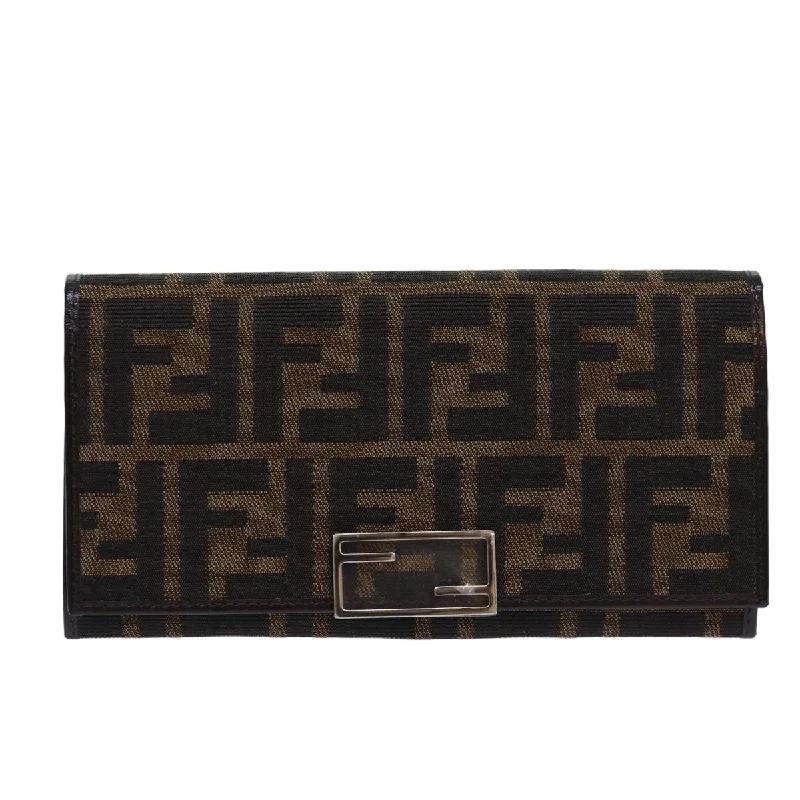 Personalized wallets for Father’s Day gifts -Fendi Zucca  Canvas Wallet  (Pre-Owned)