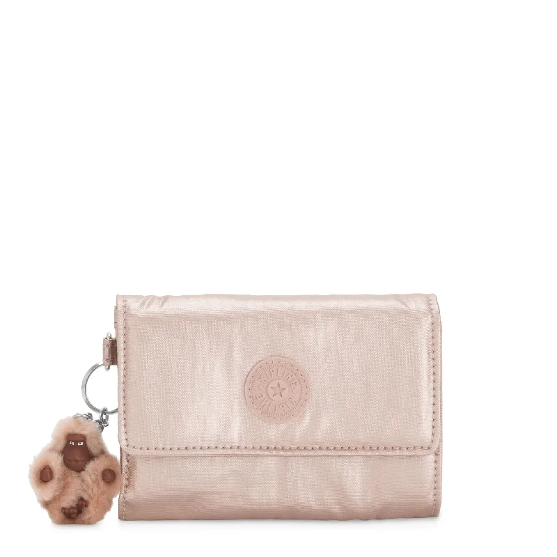 Unique keychains with functional features -Kipling Pixi Medium Metallic Organizer Wallet