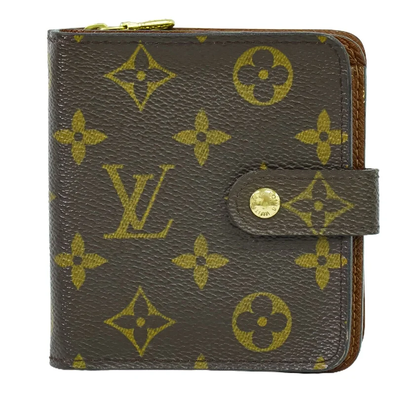 Keychains with bottle opener function -Louis Vuitton Compact Zip  Calfskin Wallet  (Pre-Owned)