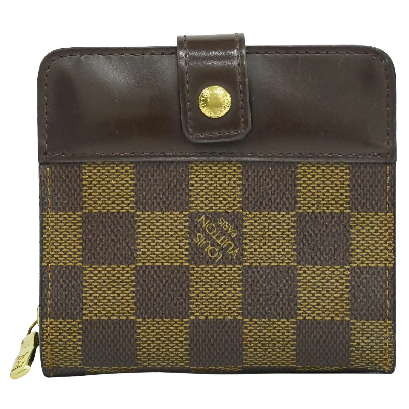 RFID-blocking wallets for women -Louis Vuitton Compact Zip  Canvas Wallet  (Pre-Owned)