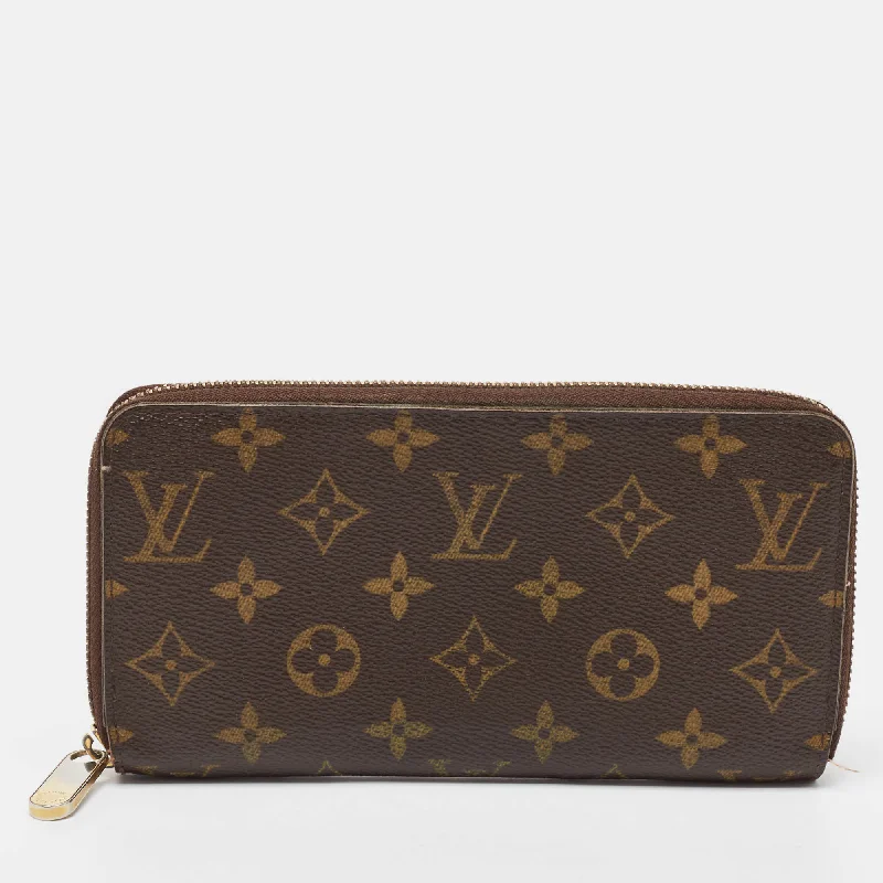 Wallets with coin pockets for keeping change organized -Louis Vuitton Monogram Canvas Zippy Wallet