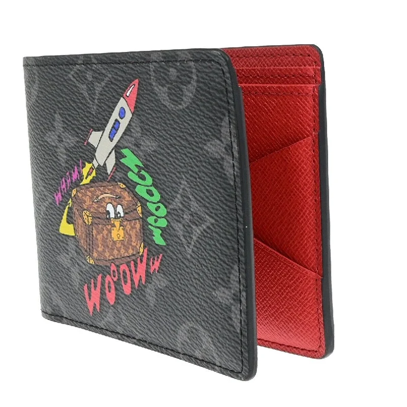 Slim wallets with money clip for men -Louis Vuitton Portefeuille  Canvas Wallet  (Pre-Owned)