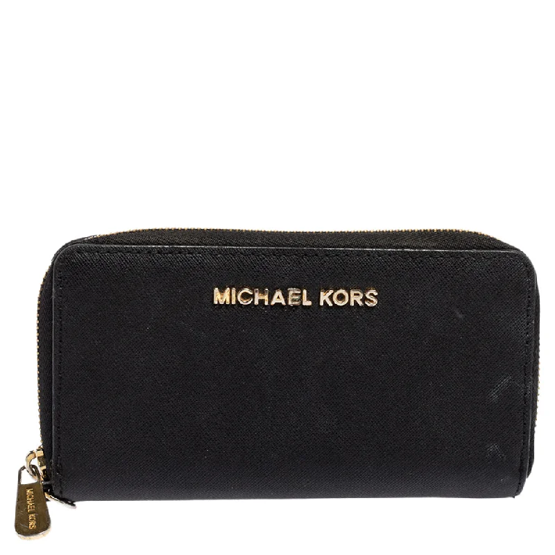 Multi-functional keychains with USB storage -Michael Kors Black Leather Jet Set Zip Around Wallet..