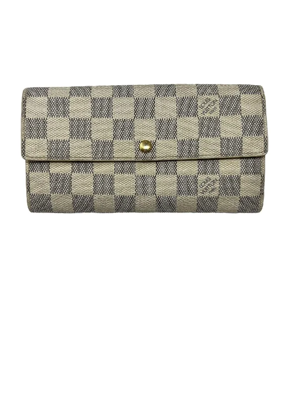 Men’s wallets with cardholder slots -Pre-Loved Sarah Wallet In Light Damier