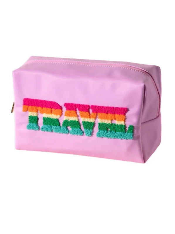 Personalized keychains for gifts -Women's Joy "travel" Zip Pouch Bag In Candy