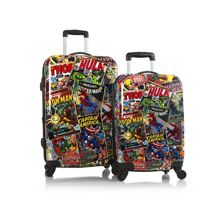 Suitcase with modern logos-Heys Marvel Comics 2 Piece luggage set Avengers