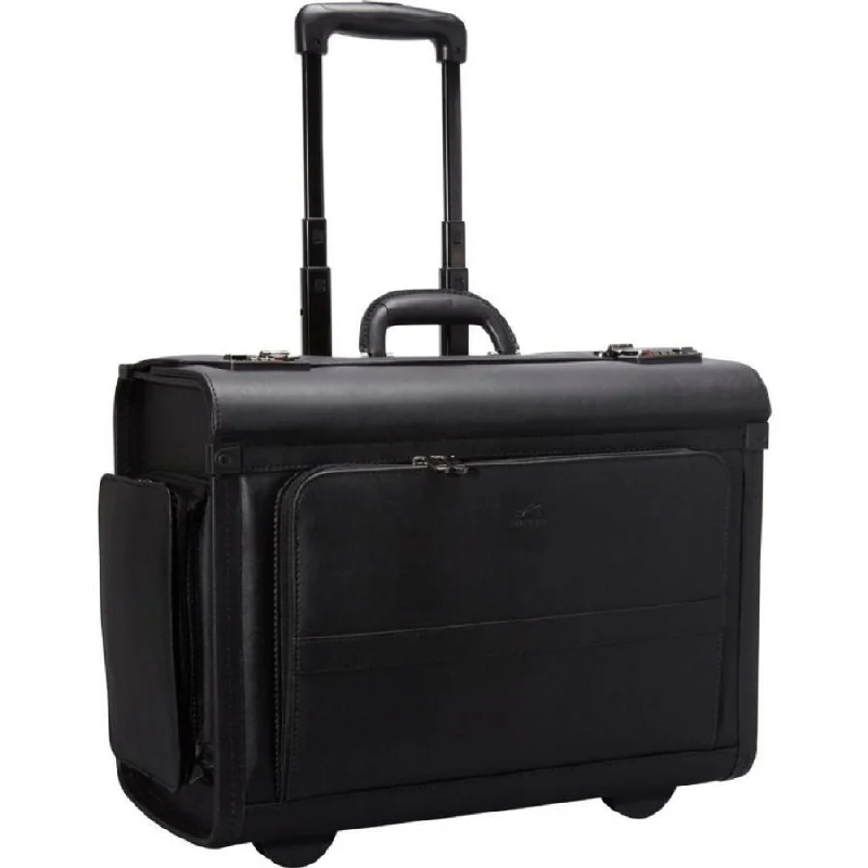 Suitcase for adventure seekers-Mancini Wheeled Business Case Black