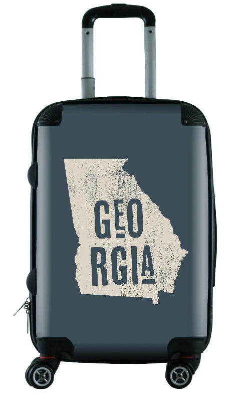 Suitcase with foldable shell-612 My Home State Georgia 20" Carry-On