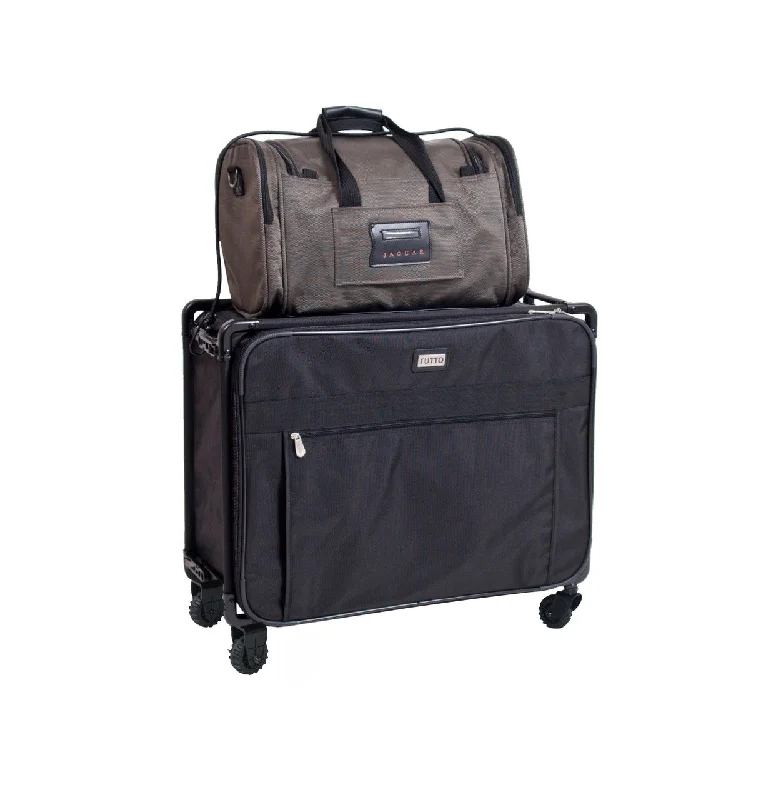 Suitcase with durable zippers-Tutto Medium Pullman 26" Checked Suitcase