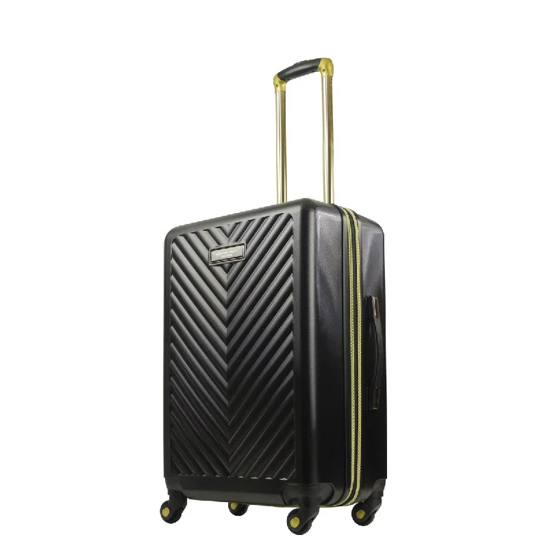 Suitcase for rugged trips-Addie 26" Hardside Spinner Luggage, Black