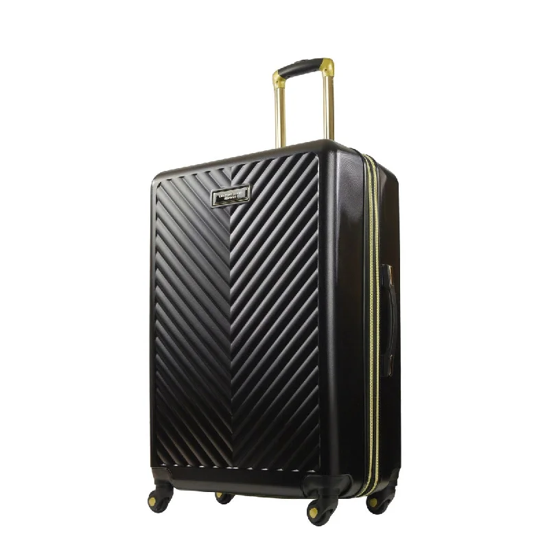 Suitcase for rugged adventures-Addie 29.5" Hardside Spinner Luggage, Black