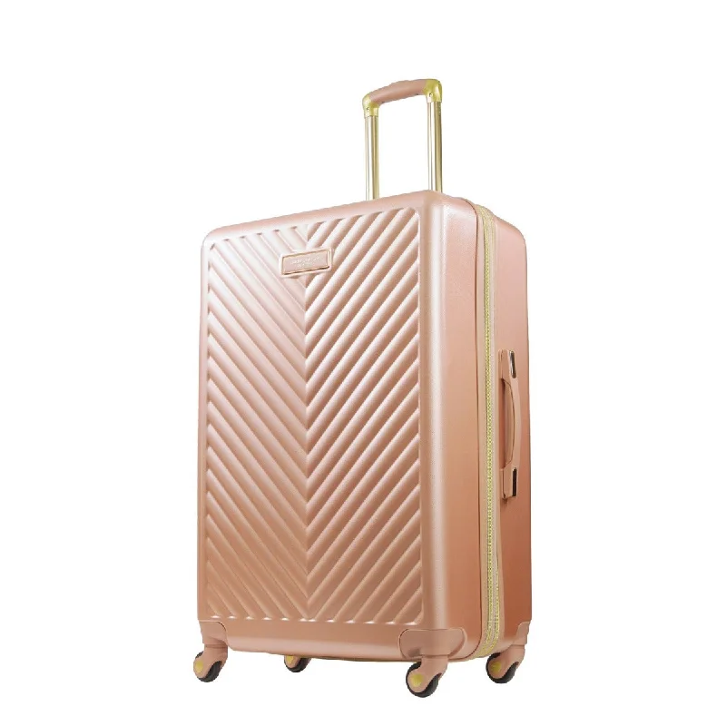 Suitcase for urban explorers-Addie 29.5" Hardside Spinner Luggage, Rose Gold