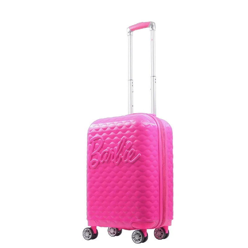 Suitcase with trendy colors-Barbie™ 3D Quilted Texture 22.5" Carry-on Luggage