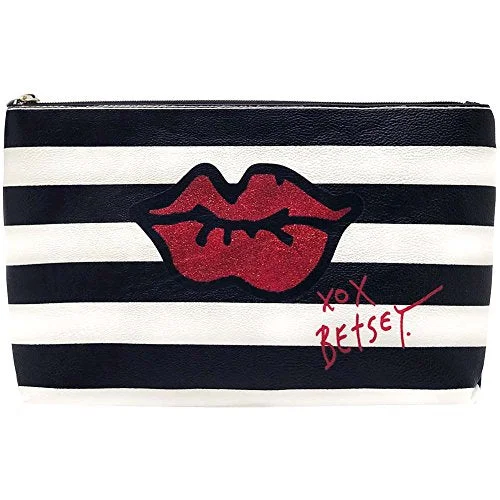 Suitcase with hidden compartments-Betsey Johnson I'M In Charge Wristlet