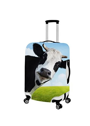 Suitcase for rugged adventures-Bigcardesigns Cow Travel Luggage Protective Covers For 26"-30" Suitcase Elastic