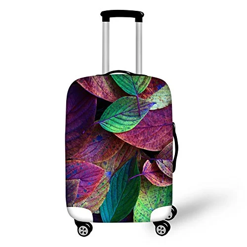 Suitcase with expandable design-Bigcardesigns Dust-Proof Creative Color Printed Luggage Cover 22-26 Inch