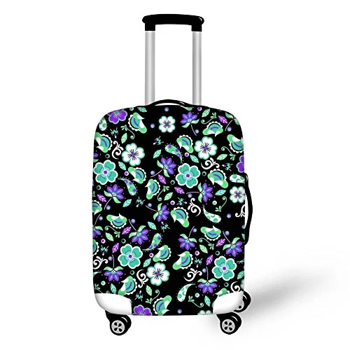 Suitcase with durable handles-Bigcardesigns Luggage Protective Covers For 18"-21" Suitcase Elastic