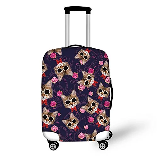 Suitcase for weekend getaways-Bigcardesigns Luggage Protective Covers For 18"-21" Suitcase Elastic