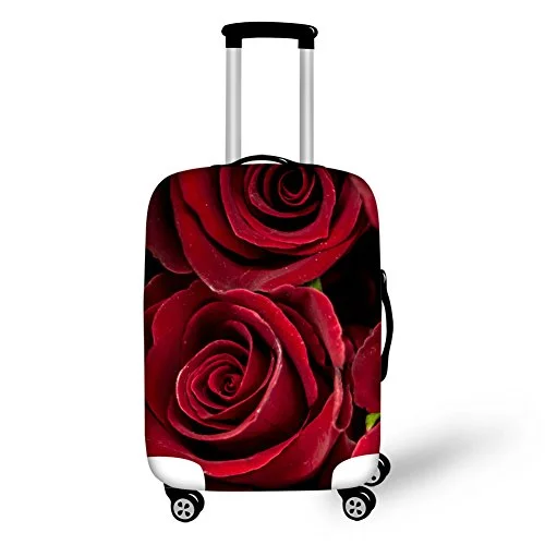 Suitcase with durable fabric-Bigcardesigns Rose Sexy Travel Luggage Protective Covers For 26"-30" Suitcase Elastic