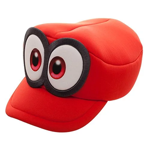 Suitcase for tropical destinations-Bioworld Nintendo Mario Odyssey Cosplay Hat Cappy With Eyes