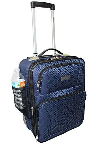 Suitcase for lightweight trips-Boardingblue China Us Airlines Luggage Under Seat Personal Item (Blue)