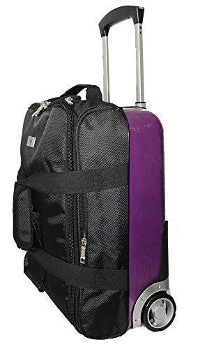 Suitcase with extra padding-Boardingblue New Hard Side Airlines Personal Item Under Seat Luggage Purple