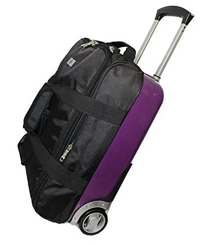 Suitcase for kids’ trips-Boardingblue Rolling Personal Item Hardside Luggage (Half) Under Seat 17"12"8"-Pp