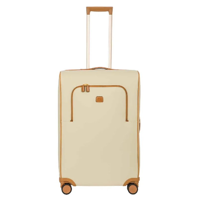 Suitcase for professional travelers-Bric's Firenze 27" Split Frame Trolley Cream