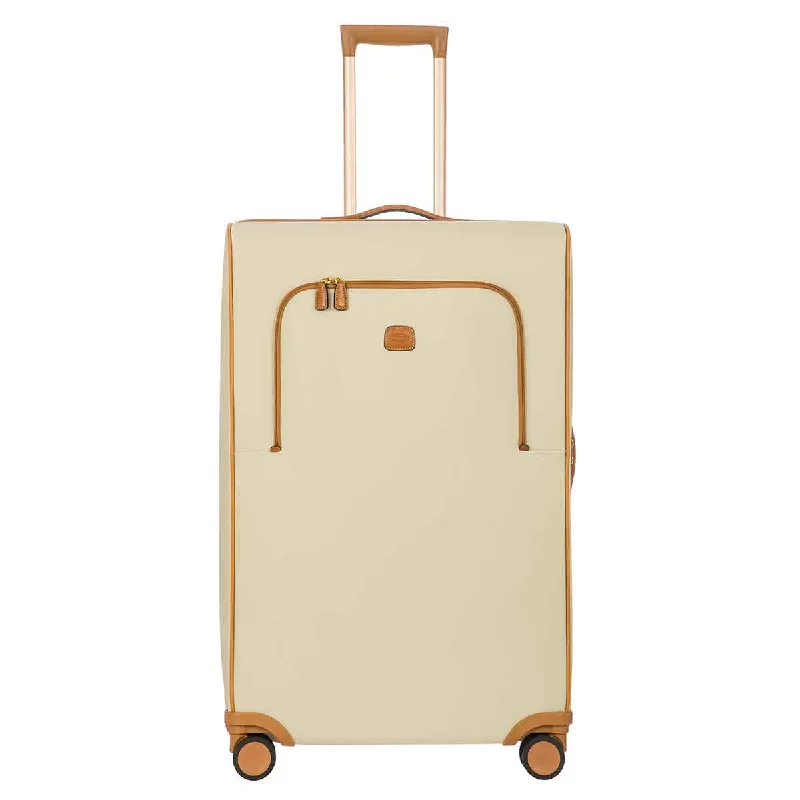 Suitcase for international flights-Bric's Firenze Split Frame Trolley Cream