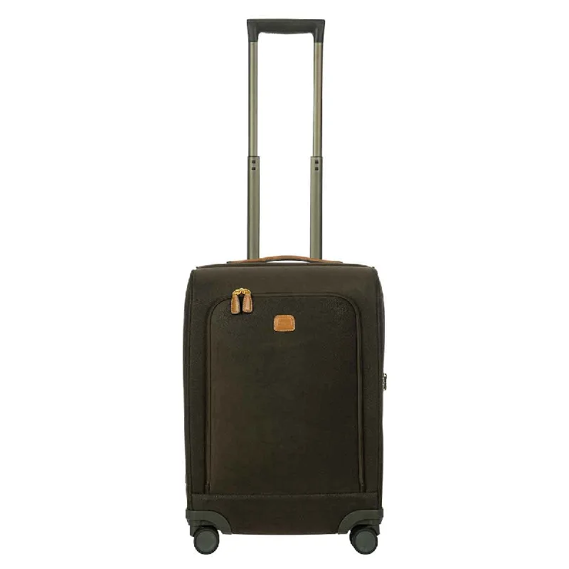 Suitcase for travel-Bric's Life Trolley 21" Split Frame Spinner Olive