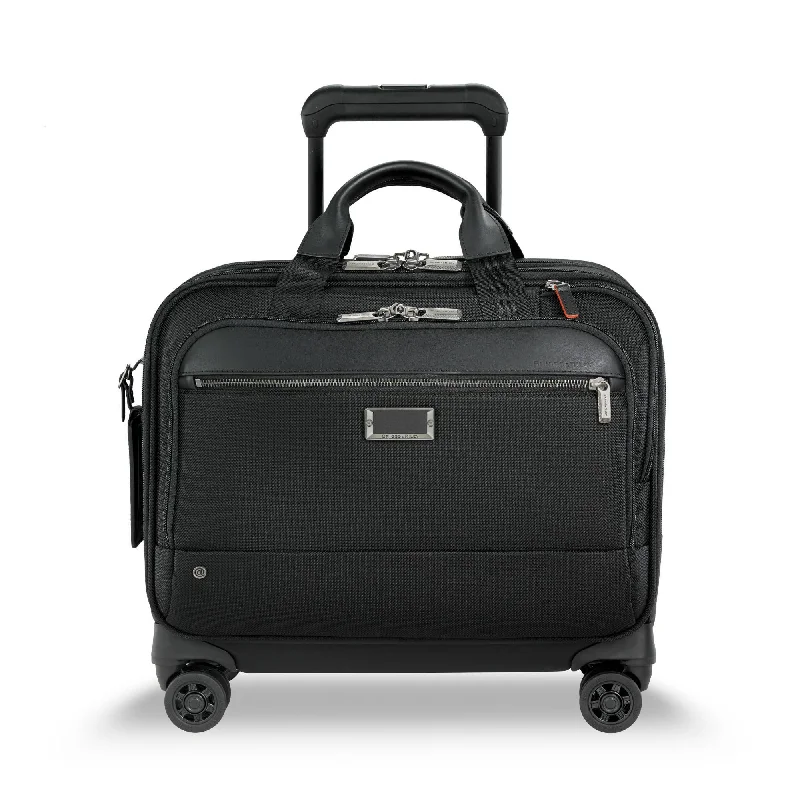 Suitcase with organizational pockets-Briggs & Riley @Work Medium Spinner Brief