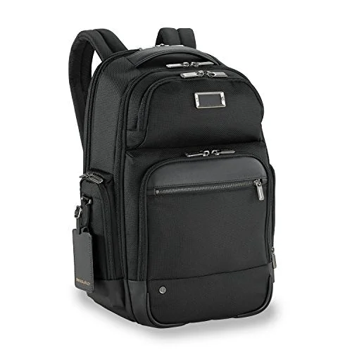 Backpack with cooling panel-Briggs & Riley @Work Medium Cargo Backpack, Black