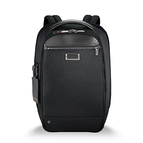 Travel backpack for laptops-Briggs & Riley @Work Medium Slim Backpack, Black