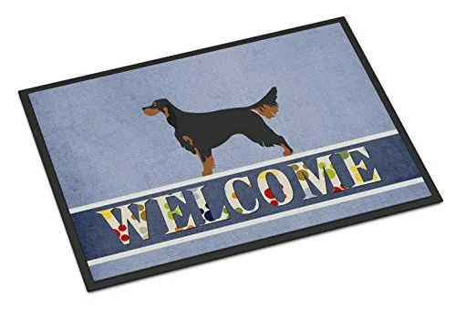 Suitcase for adventure seekers-Caroline'S Treasures Gordon Setter Welcome Doormat, 24" X 36", Multicolor