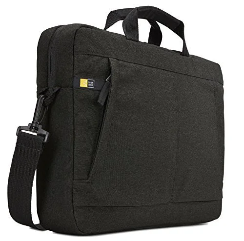 Suitcase with sturdy zippers-Case Logic Huxton15.6" Laptop Attache (Huxa-115Blk)