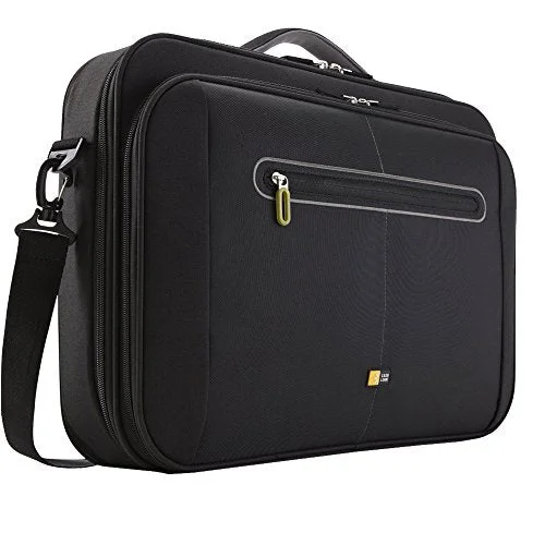 Suitcase with anti-slip handles-Case Logic Pnc-218 18-Inch Laptop Case (Black)