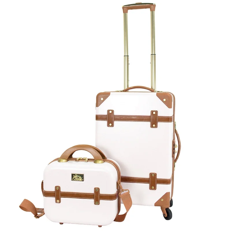 Suitcase for family vacations-Chariot Gatsby 2-Piece Hardside Carry-On Spinner Luggage Set