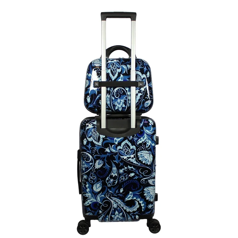 Suitcase for outdoor trips-World Traveler Paisley 2-Piece Hardside Carry-On Spinner Luggage Set