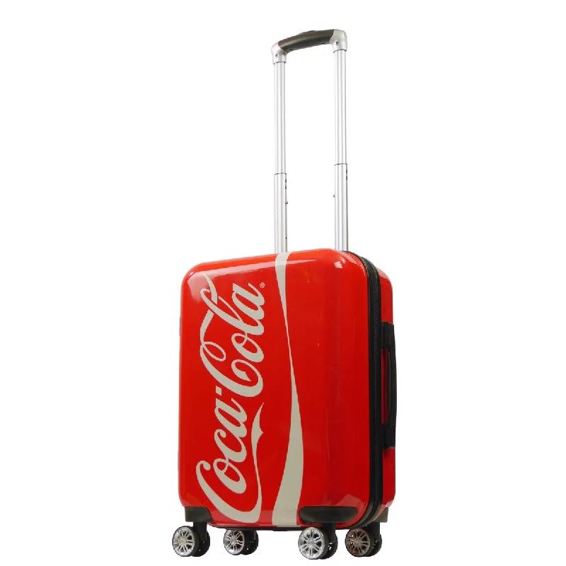 Suitcase for luxury vacations-Coca Cola 21" Red Hardside Spinner Luggage