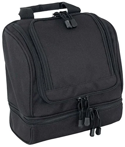 Suitcase with lightweight design-Code Alpha Tactical Gear Toiletry Kit, Black, 10In.X10In.X5In.