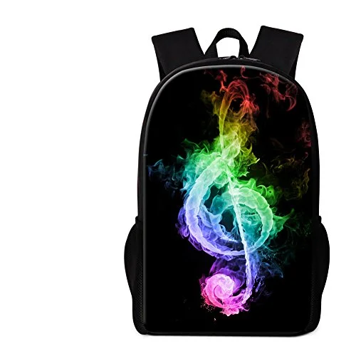 Suitcase for professional use-Crazytravel Bookbag Back Pack For School Child College Young Mens Womens Music Print