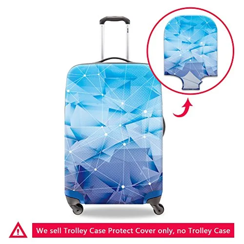 Suitcase with trendy logos-Crazytravel Kids Spandex Dustproof Travel Suitcase Trunk Protector Luggage Covers