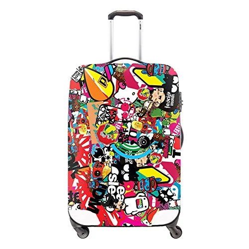 Suitcase for cruise vacations-Crazytravel Trolley Case Luggage Protectors Covers For Travel Suitcase