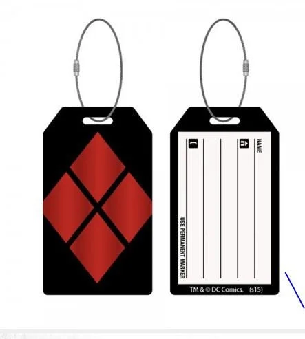 Suitcase for cold climates-Dc Comics Luggage Tag Harley Quinn Bioworld Pendenti Collane