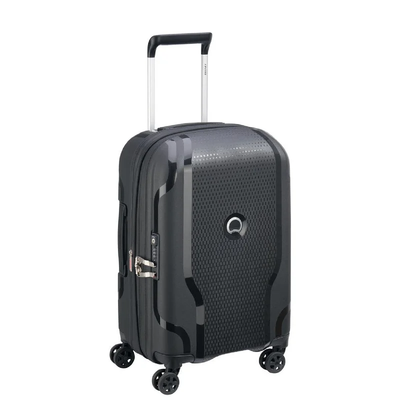 Suitcase with sleek patterns-Delsey Clavel 19" Expandable Spinner Carry-On