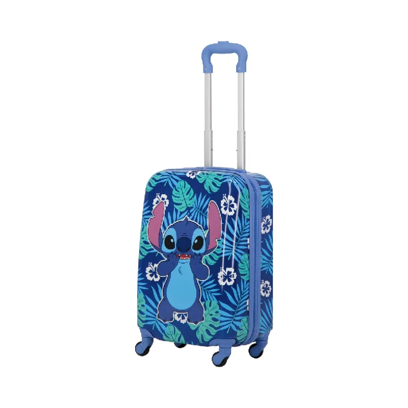 Suitcase with expandable design-Disney Stitch Tropical Leaves Kids 21" Luggage